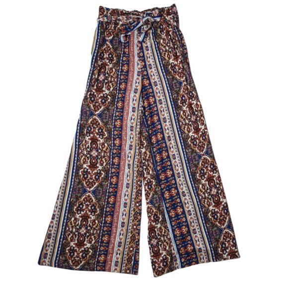 Pants - Wide Leg High Rise Pants - HAS POCKETS Size 2 4 S XS Small - fall colors style